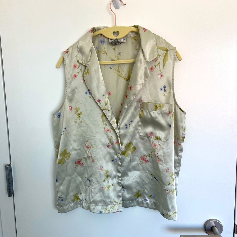 Floral button up blouse